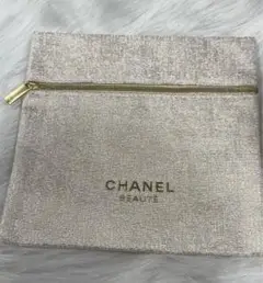 CHANEL シャネル　ポーチ　ベージュ　コスメポーチ