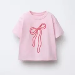 zarakids ザラキッズ 5歳110cm リボン付きTシャツ