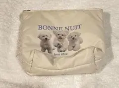 BONNE NUIT 犬イラスト ポーチ
