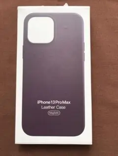 iPhone 13 ProMax レザーケース　ダークチェリー 純正新品