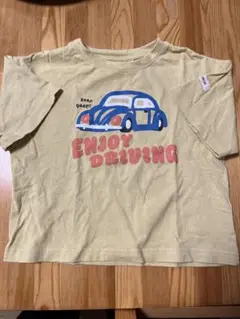 くるま 半袖Tシャツ 黄色 100