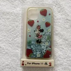 ディズニー ミニーマウス グリッターケース iPhone 11