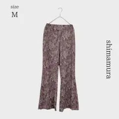 【しまむら】美品* ペイズリー柄 フレアパンツ M