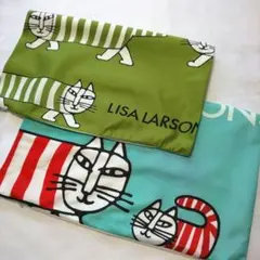 LISA LARSON 【グリーン×ブルー】クッションカバー