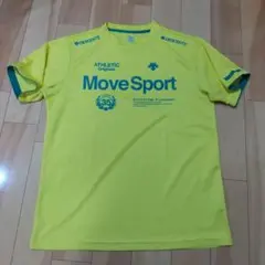 DESCENTE デサント MOVE SPORT 黄色 緑 t-shirt