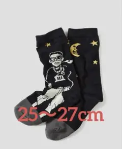 【即日発送】夜の散歩 ミドルソックス 25〜27cm