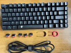 e元素 ゲーミングキーボード 赤軸 ブラック