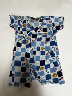 ミキハウス　ホットビスケッツ　甚平　60〜70 ブルー