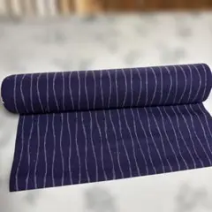 紺色白ストライプ反物