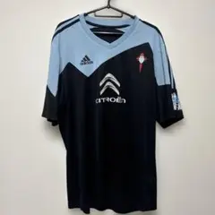【値下げ】Celta de Vigo adidas シャツ 黒/水色　古着