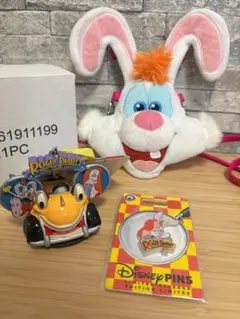 ディズニー　昭和　ピンバッジ　ロジャーラビット　新品　未使用品　まとめ ディズニー ロジャーラビット カートゥーンスピン ピンバッジ 2