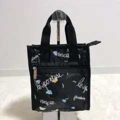 レスポートサック　ハンドバッグ　ロゴ刺繍入り ブラック　ショルダー紐欠品