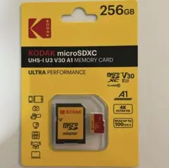 KODAK microSDXC256GB UHS-I U3V30A1 新品未使用