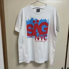 サグライフ　Tシャツ　白　ロゴ　M