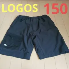 LOGOS ジッパーポケット付きショートパンツ 黒　150㎝
