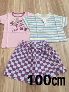 新品Tシャツ2枚とショートパンツセット 100㎝