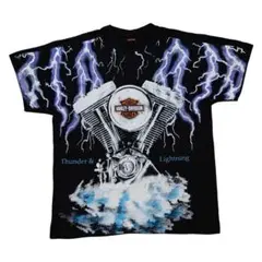 ハーレー Tシャツ L ハーレーダビッドソン ライトニング サンダー