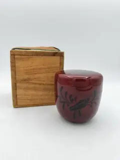 棗　祐哲作 Amazon.co.jp: 茶道具 古物 大棗 扇面四君子 内銀 溜塗 輪島