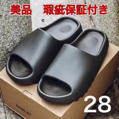 高品質イージー風 スライドサンダル スリッポン ブラック オニキス 厚底　28