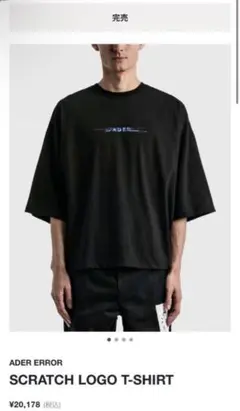 ADER ERROR アーダーエラー TシャツScratch Logo T