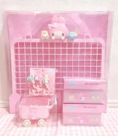 【新品】マイメロディ 飾り収納シリーズ メッシュパネル セット売り