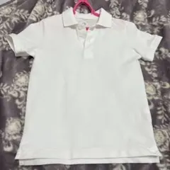 ユニクロ KIDS ドライカノコポロシャツ 120 白 夏 半袖