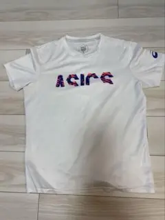 ASICS D1 ホワイト ランニングTシャツ