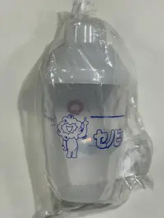 セノビックシェイカー(ミャクミャク絵柄)と蓋付きマグカップ(青)のセット②