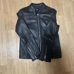 HARE ブラックレザージャケット SMALL