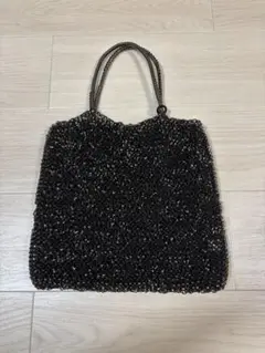アンテプリマ　ワイヤーバッグ　スタンダード　スクエアラージ　ブラック