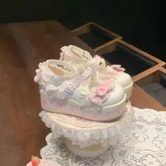 新品 レディース ロリータシューズ いちご【705】