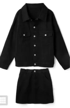 GRLツイルジャケット×スカートセットアップ