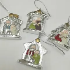 ★ クリスマス オーナメント 4点セット イタリア製　Aセット
