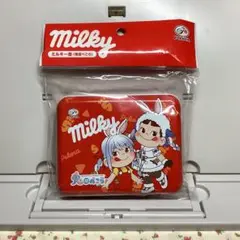 【未使用】兎田ぺこら　不二家　ミルキー缶　小物入れ　外袋付き　缶のみ