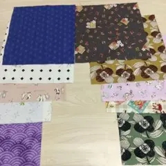 ★A81★約25cm×約25cm/10枚/カットクロス/国産プリント生地