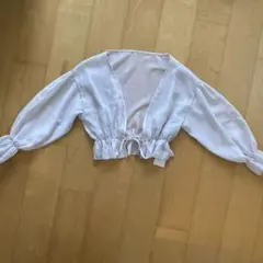 シフォンカーデガン ホワイトベージュ