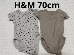 H&Mベビーロンパース　70cm