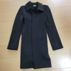 black COMME des GARCONS ロング丈ドレープジャケット