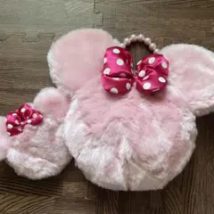 レア!TDL ミニー ハンドバッグ ミラーコームセット