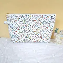 リバティ☆マチありポーチ☆イング∼ブリッツ・ガーデン☆内布あり