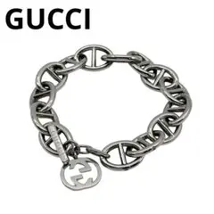 【美品】GUCCI グッチ アンカーチェーン ブレスレット シルバー Q49