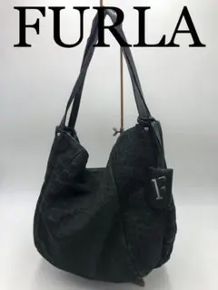 FURLA ブランド ブラック ハンドバッグ お洒落 レディース