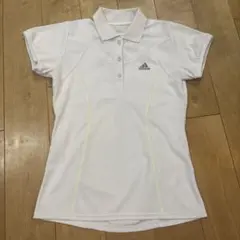 adidas ホワイト ポロシャツ