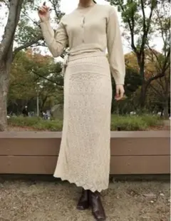新品未使用 Acka wrap knit one-piece
