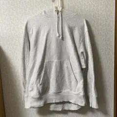 GU グレー フード付きパーカー スウェット素材