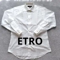 ETRO エトロ　ホワイト　シャツ　長袖 ワイシャツ　40