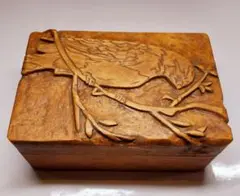 小鳥の小物入れ(木製)