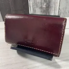 TAKEO KIKUCHI　キーケース　小銭入れ付き　本革　レザー