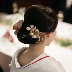 【美品】胡蝶蘭 髪飾り セット