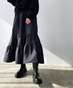 イエナ IENA タイプライターティアードスカート